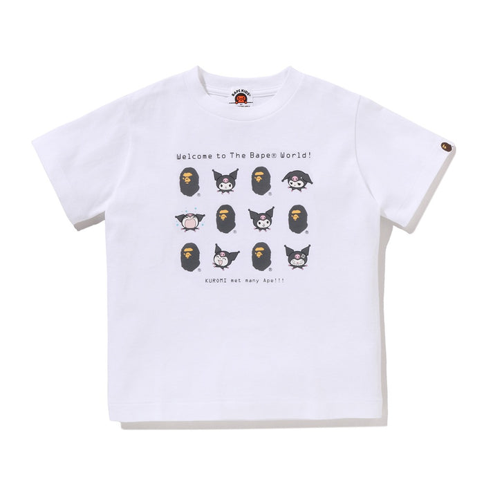 BAPE X KUROMI 티셔츠(KIDS) WHITE