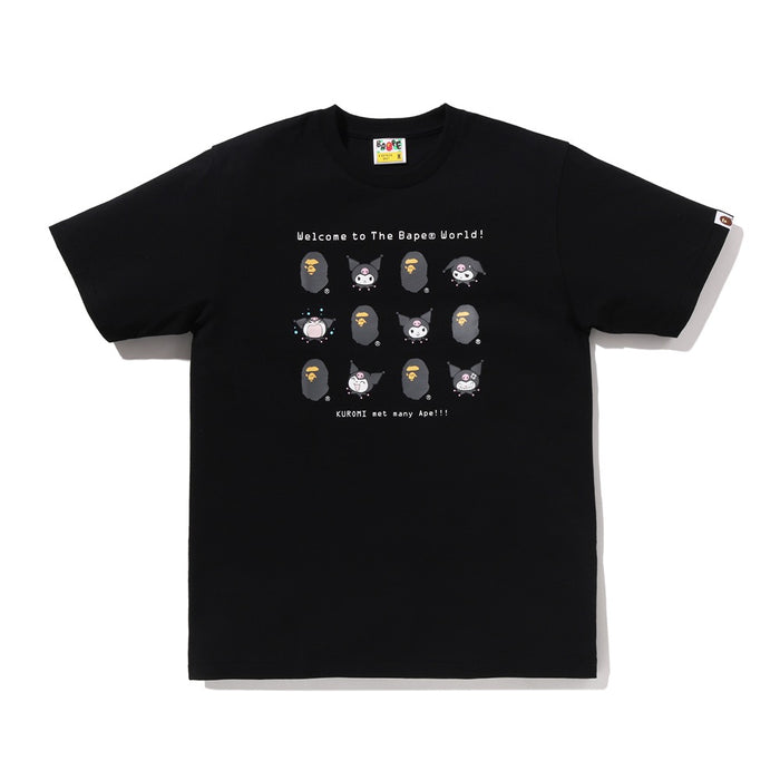BAPE X KUROMI 티셔츠(W) BLACK