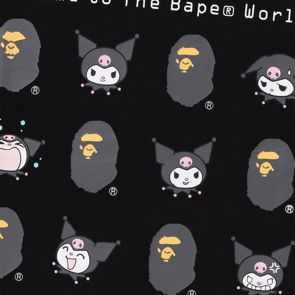 BAPE X KUROMI 티셔츠(W) BLACK