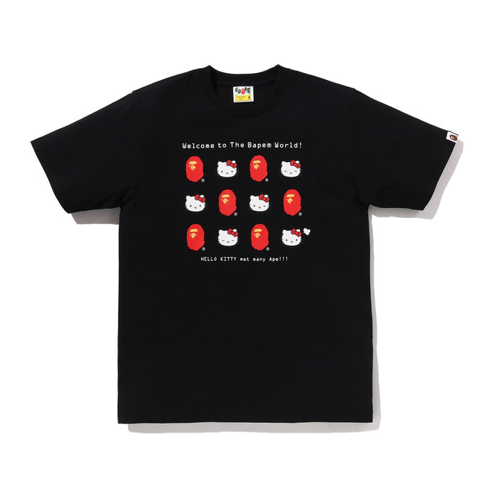 BAPE X HELLO KITTY 티셔츠(W) BLACK