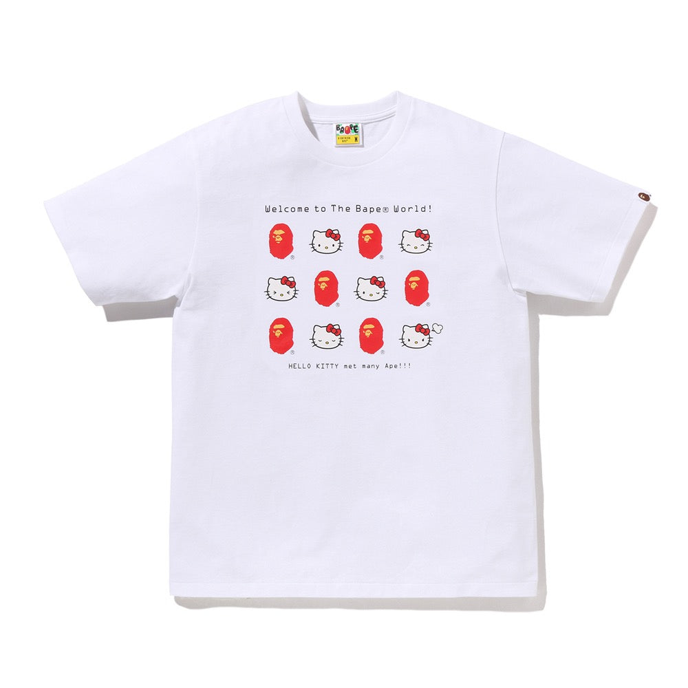 BAPE X HELLO KITTY 티셔츠(W) WHITE