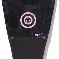 BAPE X KUROMI 카모 풀 집 후드(W) BLACK