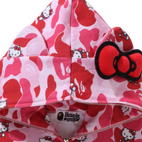 BAPE X HELLO KITTY 카모 풀 집 후드(W) PINK