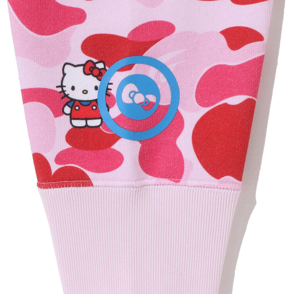 BAPE X HELLO KITTY 카모 풀 집 후드(W) PINK