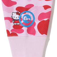 BAPE X HELLO KITTY 카모 풀 집 후드(W) PINK