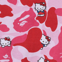 BAPE X HELLO KITTY 카모 풀 집 후드(W) PINK