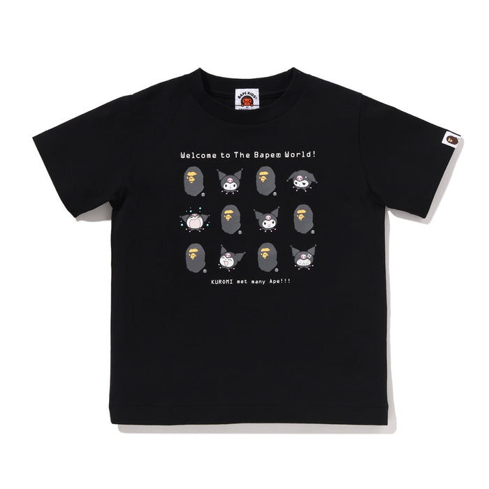 BAPE X KUROMI 티셔츠(KIDS) BLACK