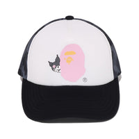 BAPE X KUROMI ABC 카모 매쉬 캡(W) BLACK