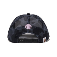 BAPE X KUROMI ABC 카모 매쉬 캡(W) BLACK
