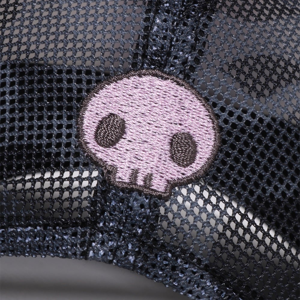 BAPE X KUROMI ABC 카모 매쉬 캡(W) BLACK