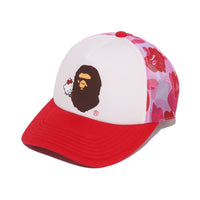 BAPE X HELLO KITTY ABC 카모 매쉬 캡(W) PINK
