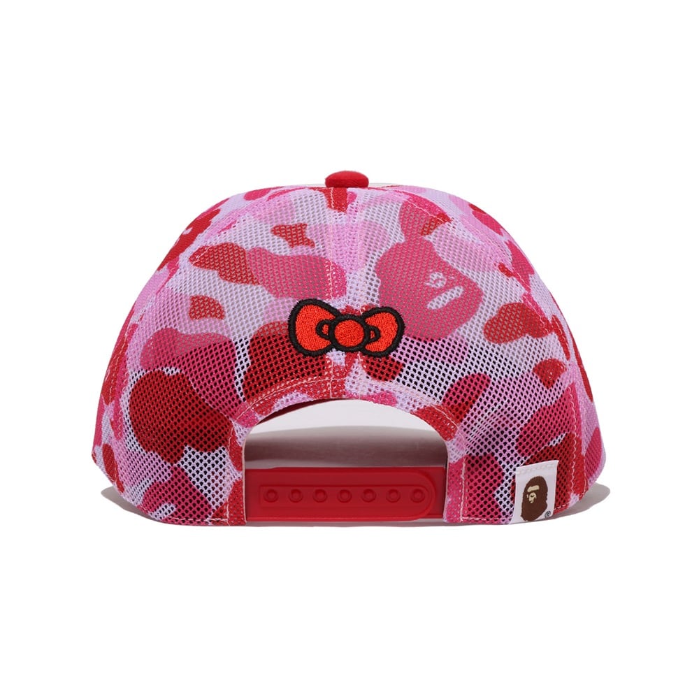 BAPE X HELLO KITTY ABC 카모 매쉬 캡(W) PINK