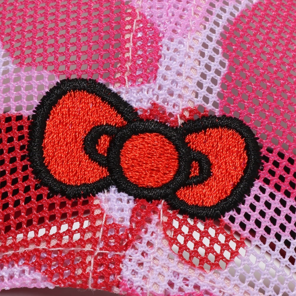 BAPE X HELLO KITTY ABC 카모 매쉬 캡(W) PINK