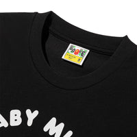 베이프 코리아 베이비 마일로 콜리지 릴렉스드 핏 티셔츠(M) BLACK