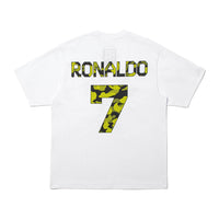 BAPE X CR7 라이프 콜리지 릴렉스드 핏 티셔츠(M) WHITE