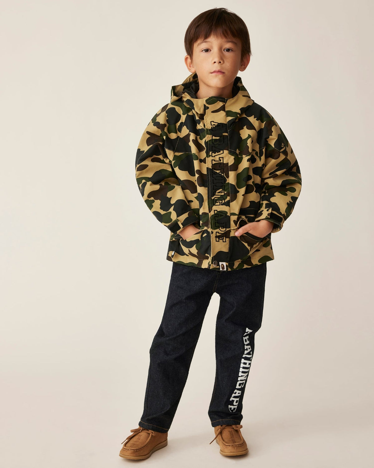 Kids 10oz Stretch Denim Tapered Pants