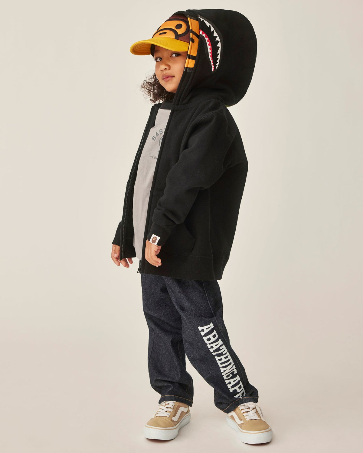 Kids 10oz Stretch Denim Tapered Pants