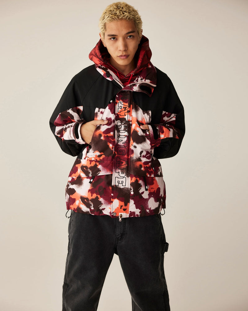 Line Camo Jacquard Patched Pocket Garment Dye Work Pants